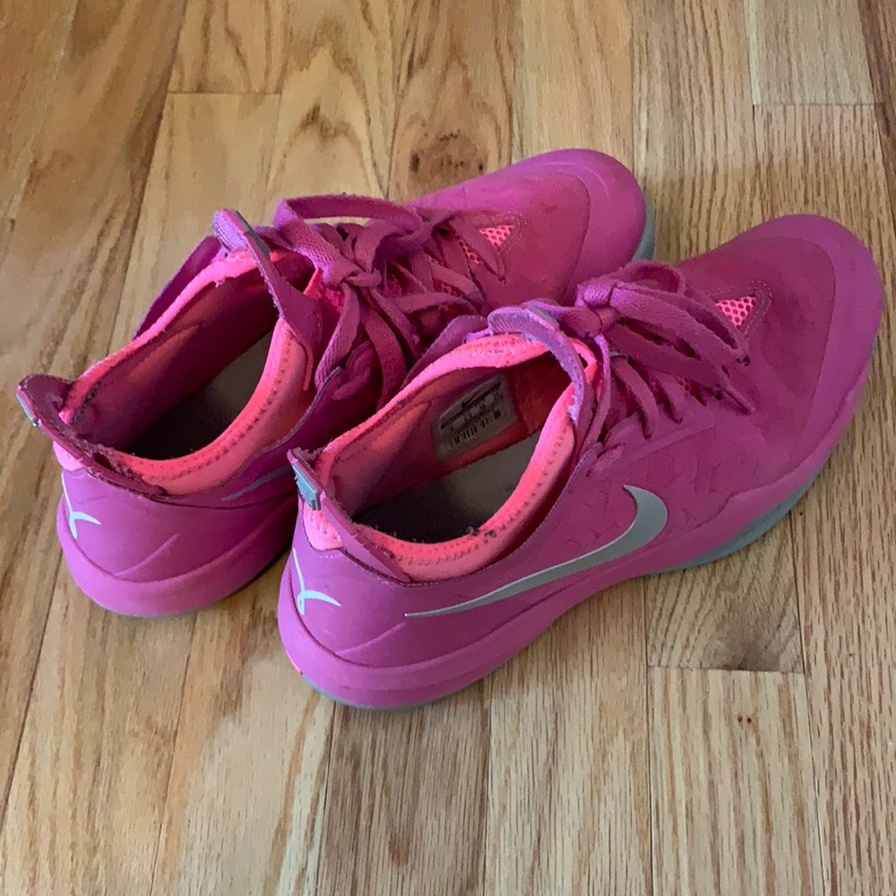Nike (breast cancer represent) basketball shoes. Pink. Women’s size 8.